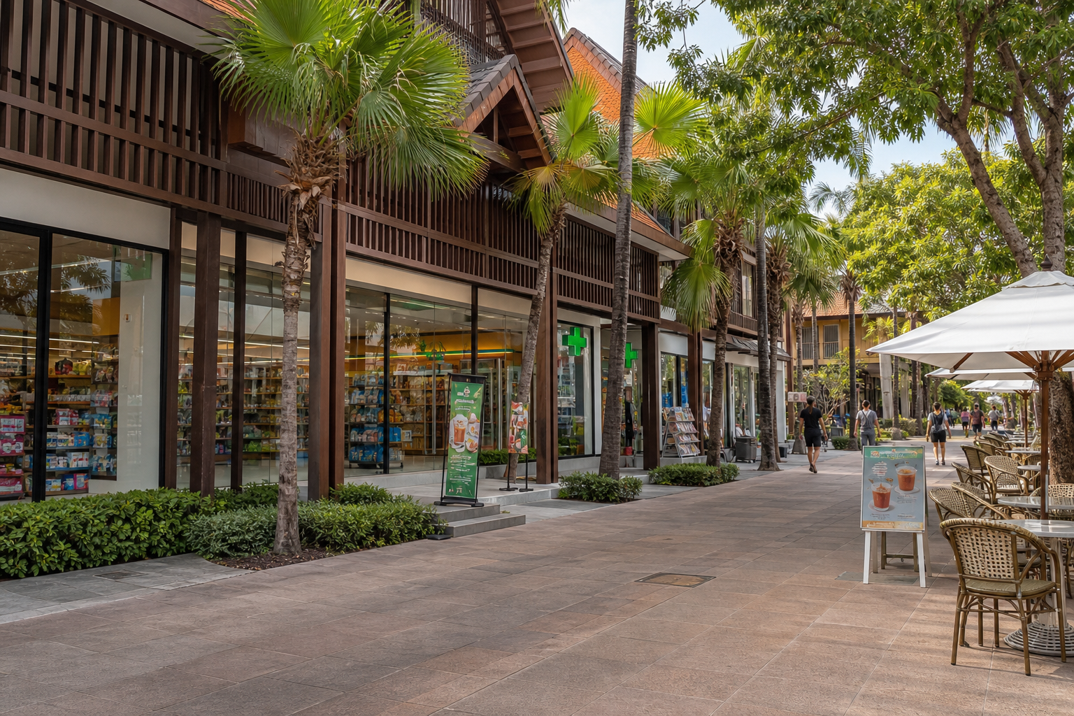 Western Style Shopping and Services in Thai Cities