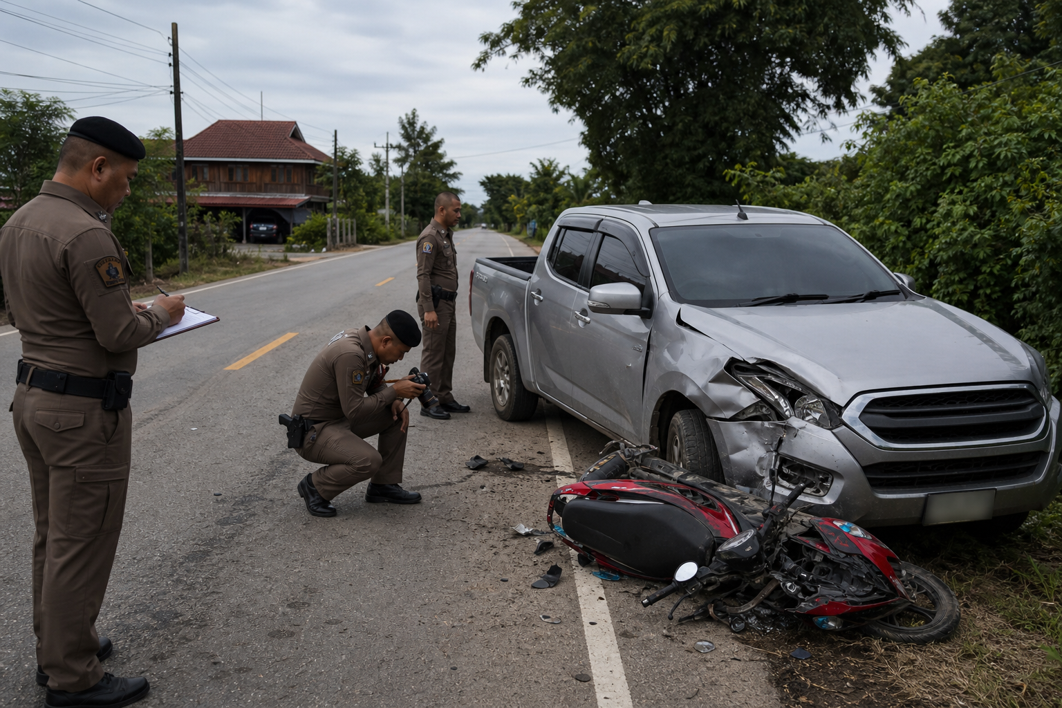 Kamphaeng Phet Crash Anger After Village Headman Granted Bail