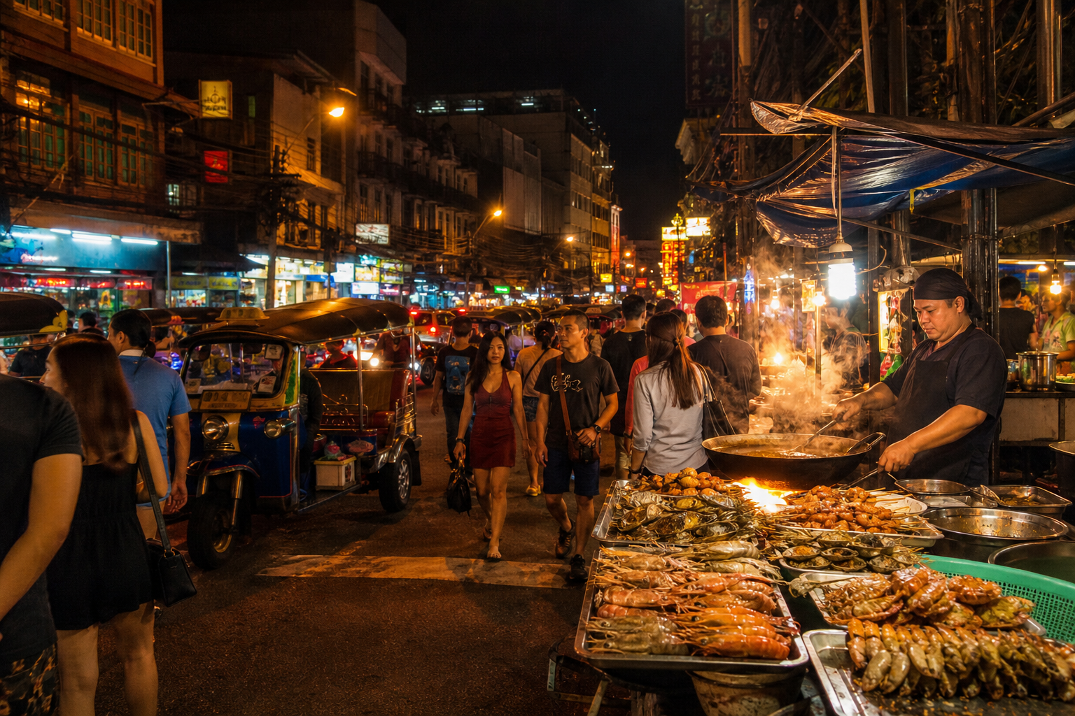 Yaowarat Road at Night