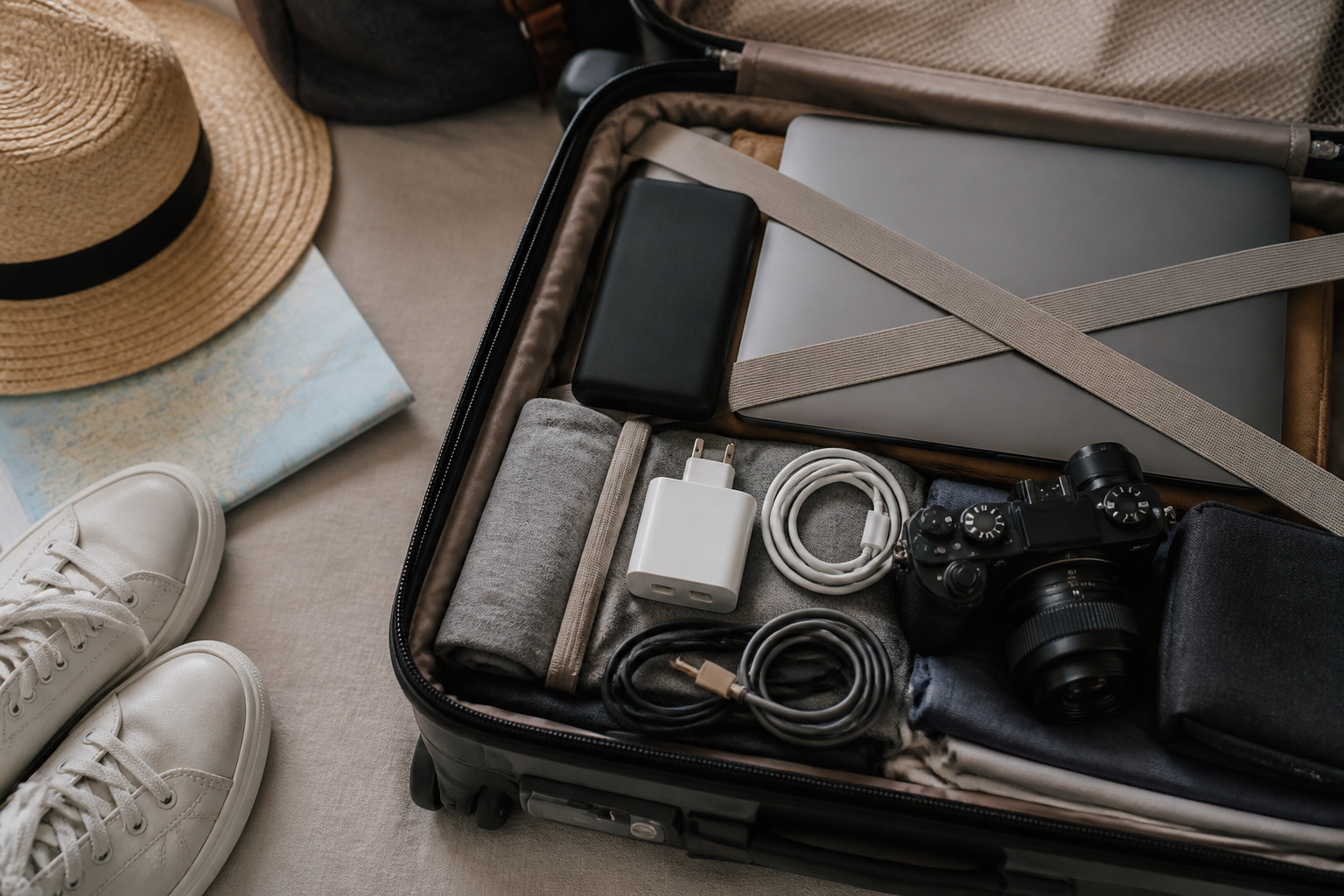 Bring Chargers and Travel Electronics
