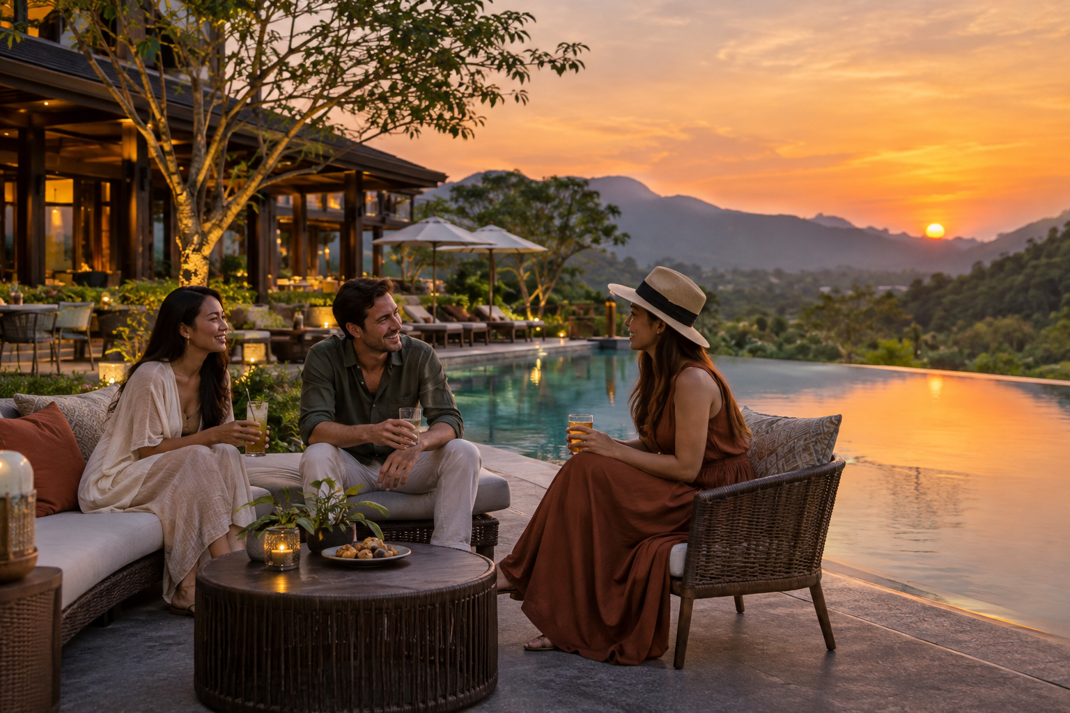 An Evening at the Khao Yai Hotel
