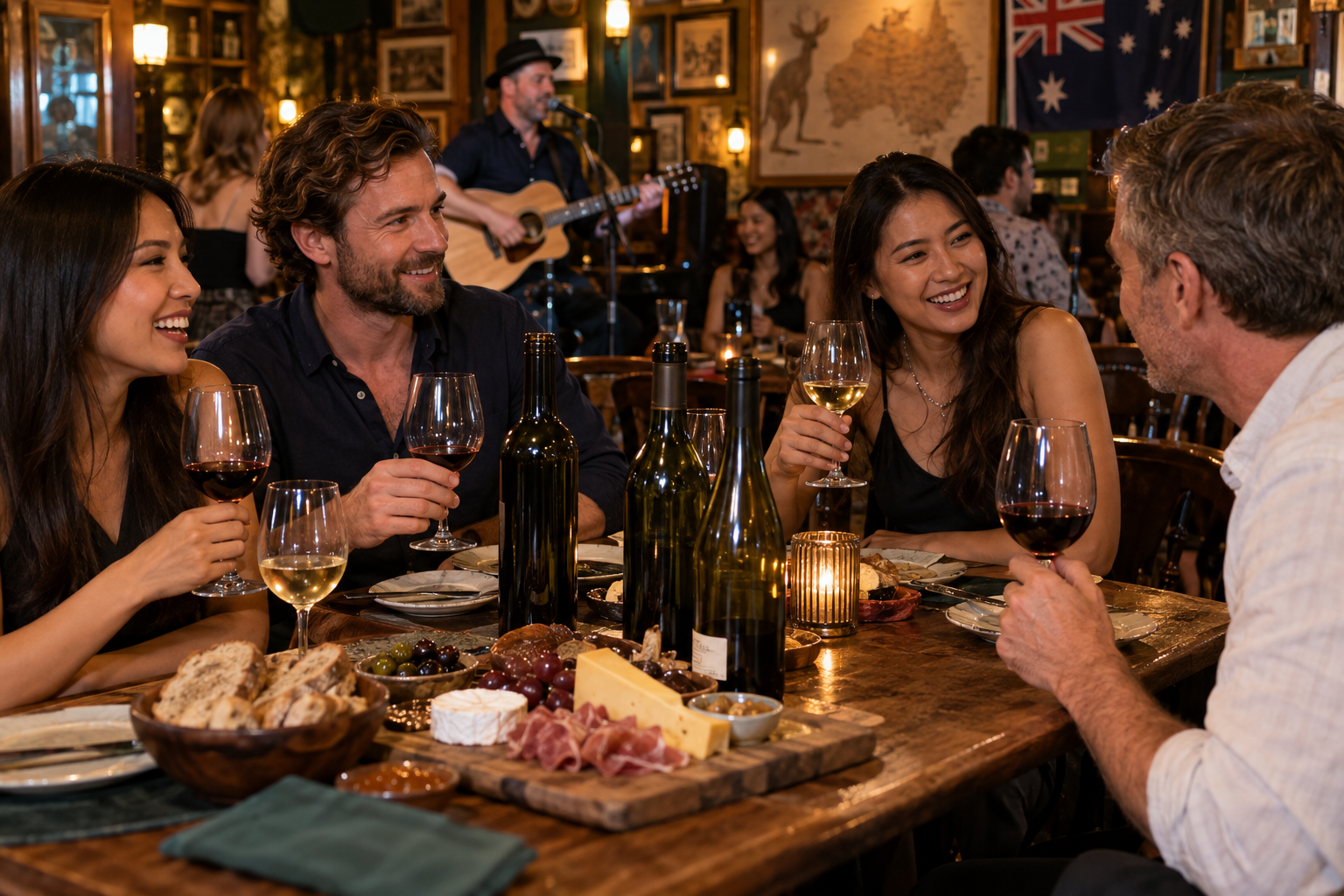 Australian Wine Evening at Dicey Riders