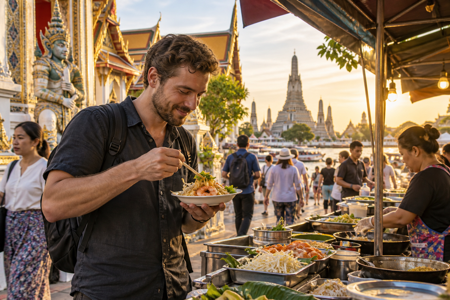 Bangkok Old Town Temples and Street Food