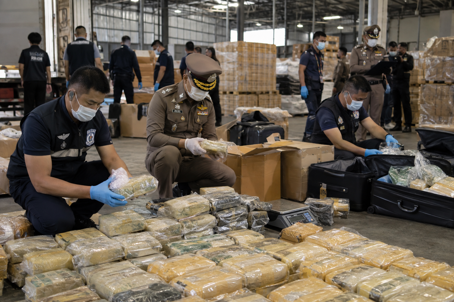 Bangkok Police Seize 700 Million Baht of Crystal Meth