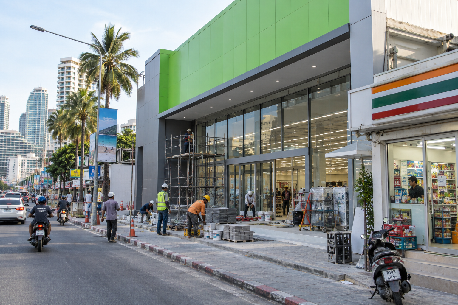 Big C Opens Beside a Convenience Store on Second Road