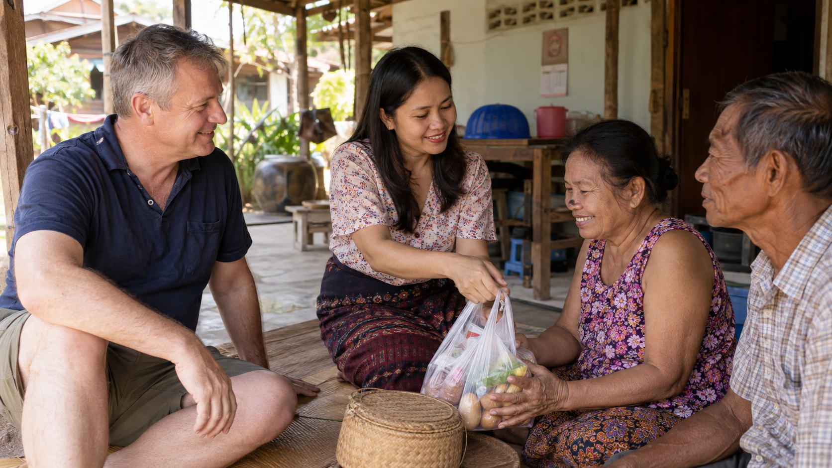Bow Supporting Her Family in Roi Et