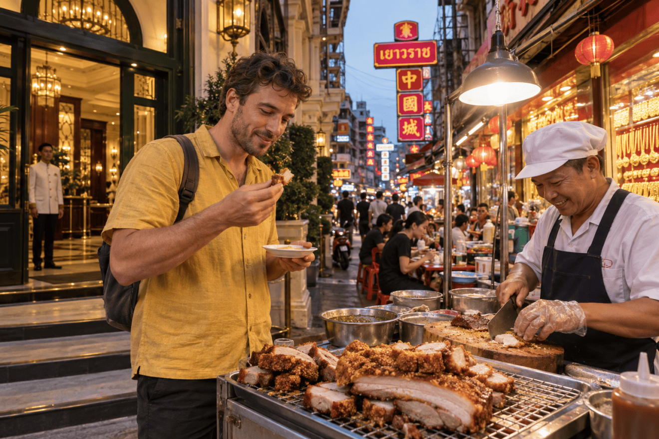 Chinatown Hotels and Street Food
