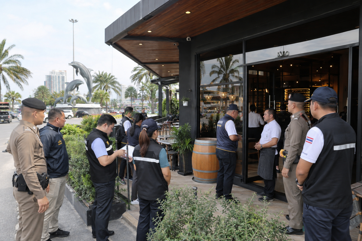Chonburi Police Raid an Argentinian Steakhouse