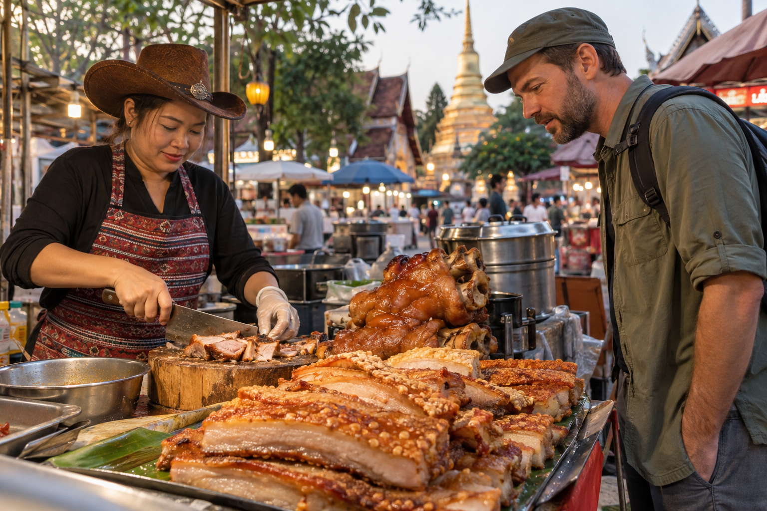 Cowboy Hat Lady and Crispy Pork Belly