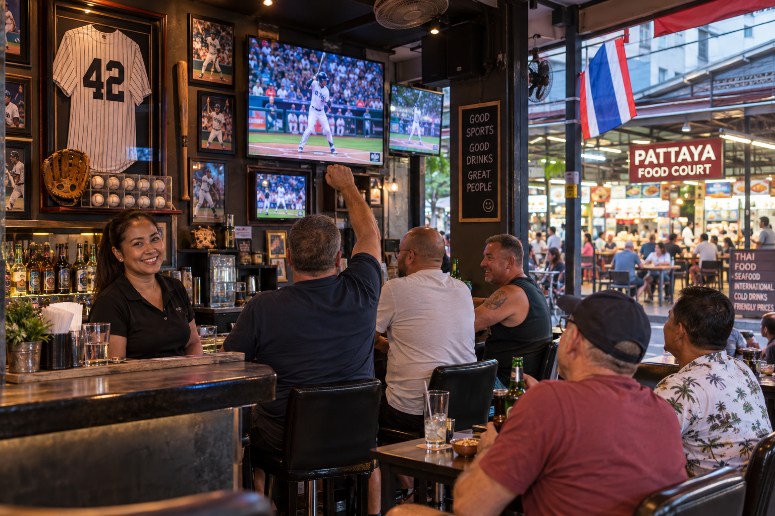 Danny's New Sports Bar in Soi Buakhao