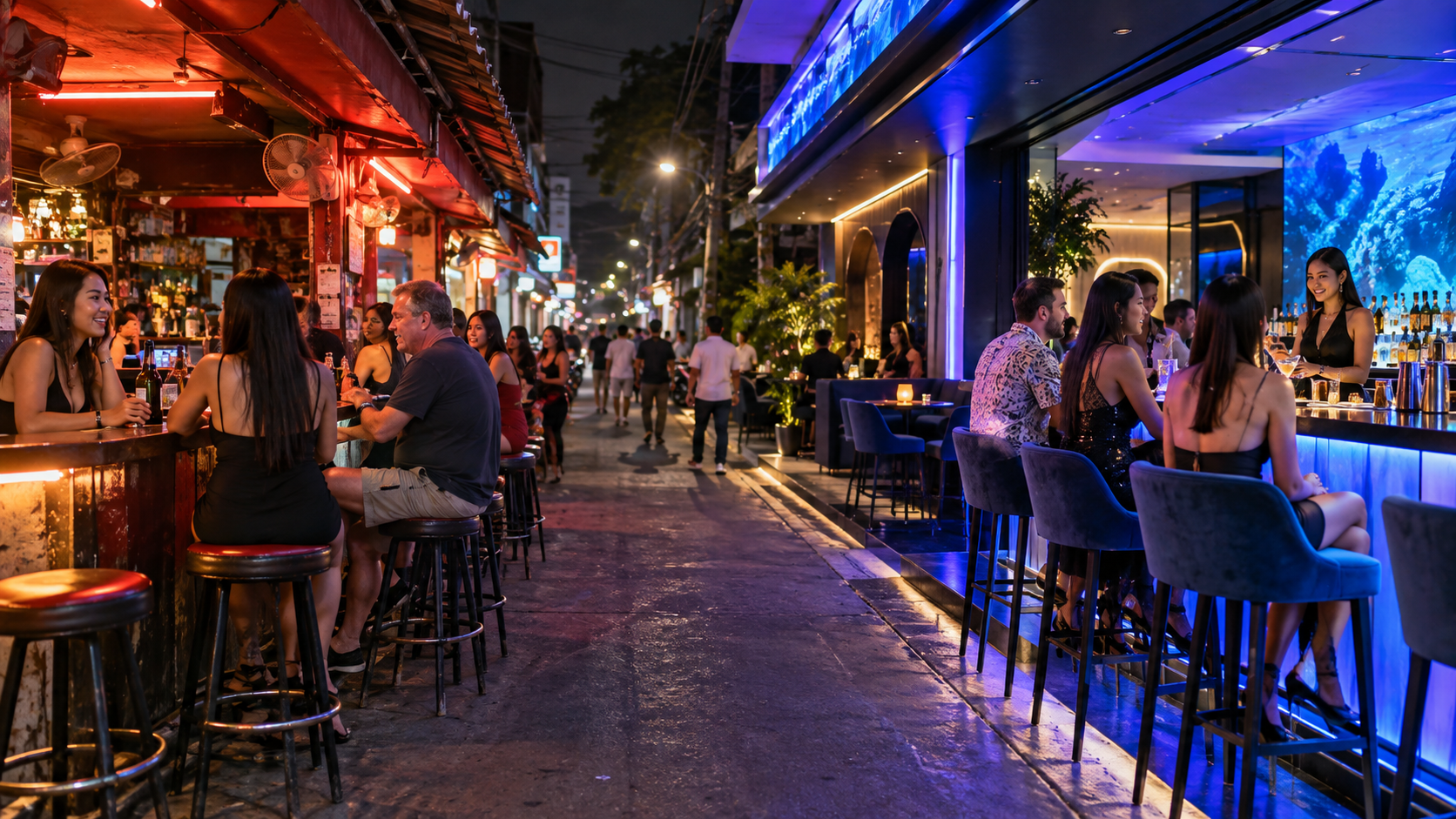 Different Bar Styles on Soi 6 and Soi 7