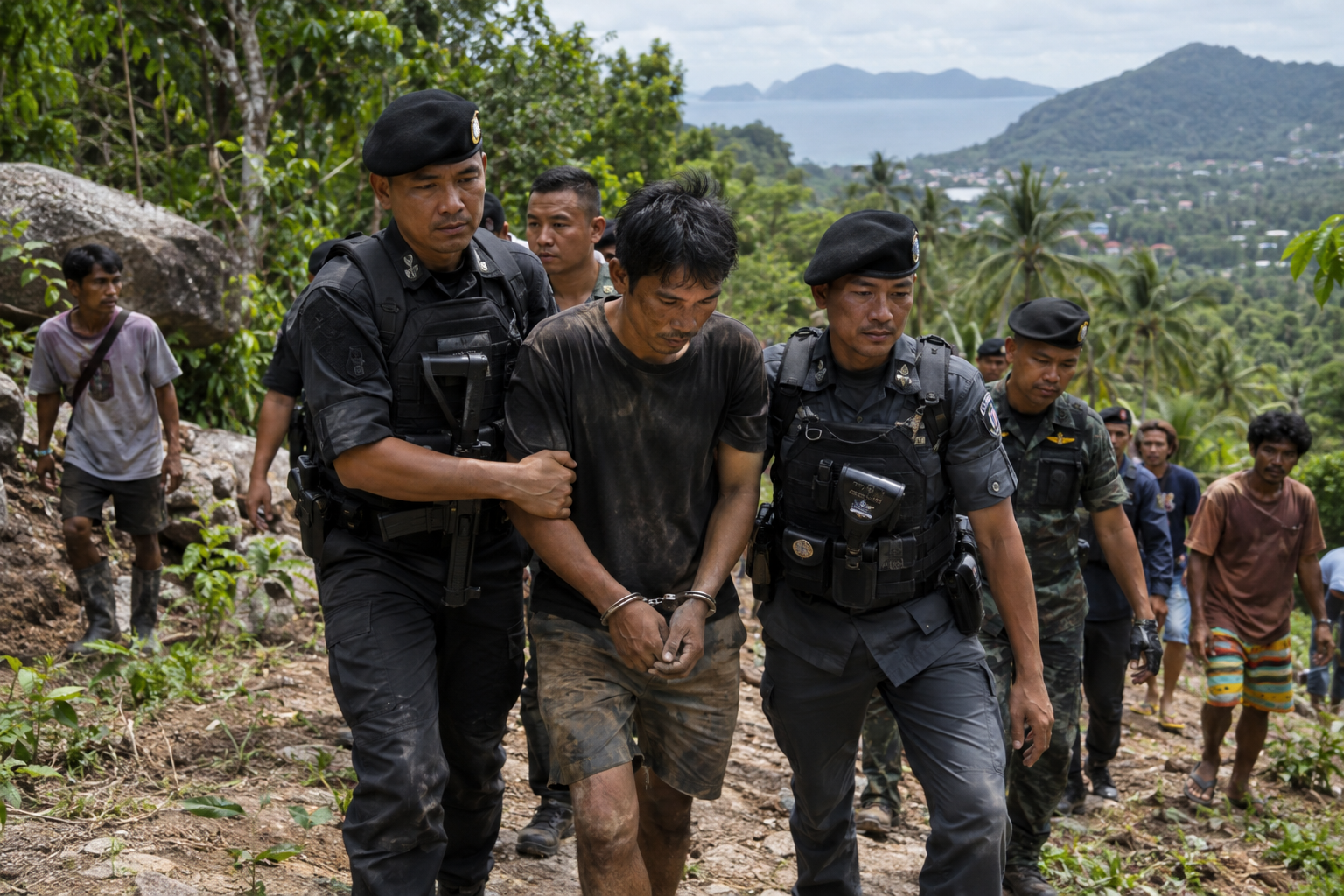 Escaped Koh Samui Prisoner Recaptured in the Hills
