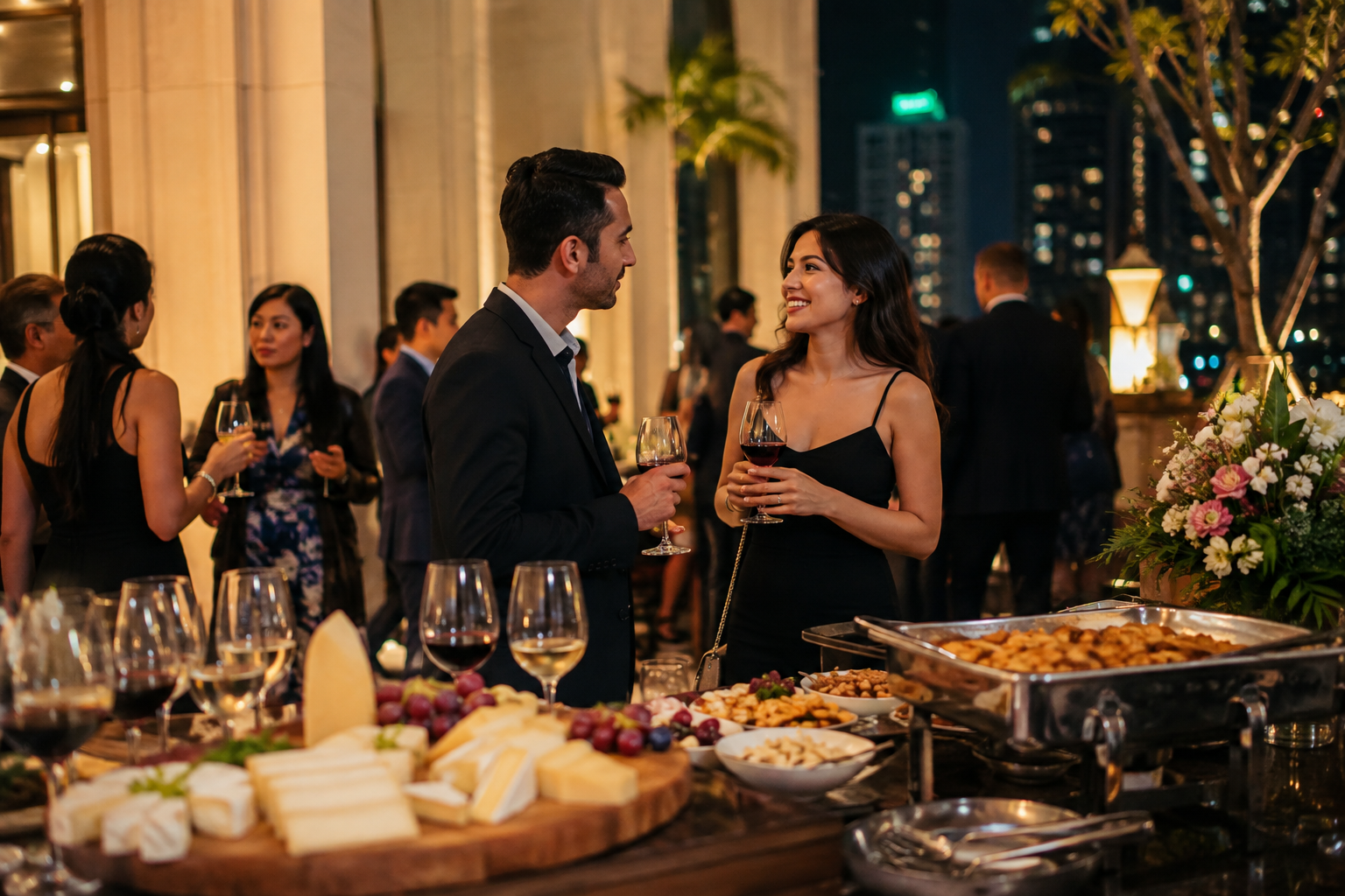 European Wine Tasting and Gourmet Buffet