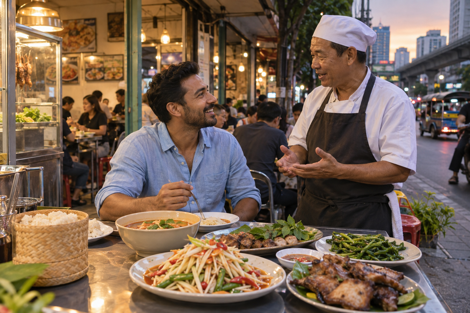 Food in Phaya Thai Is Very Local