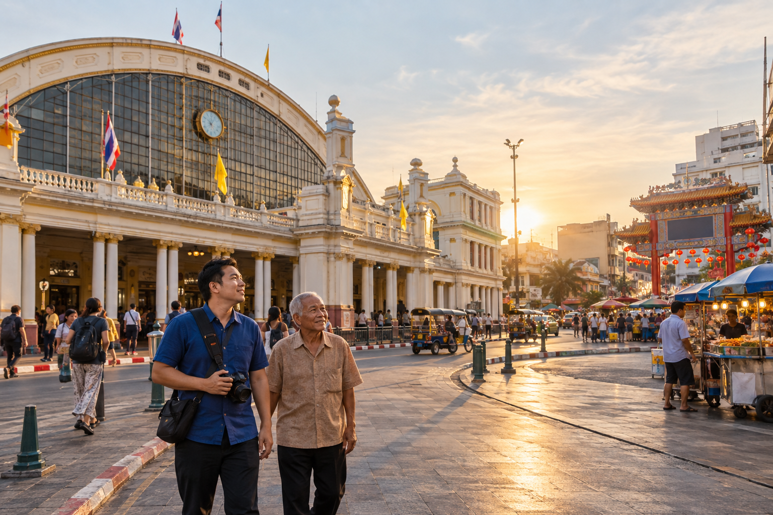 Hua Lamphong Station and Chinatown