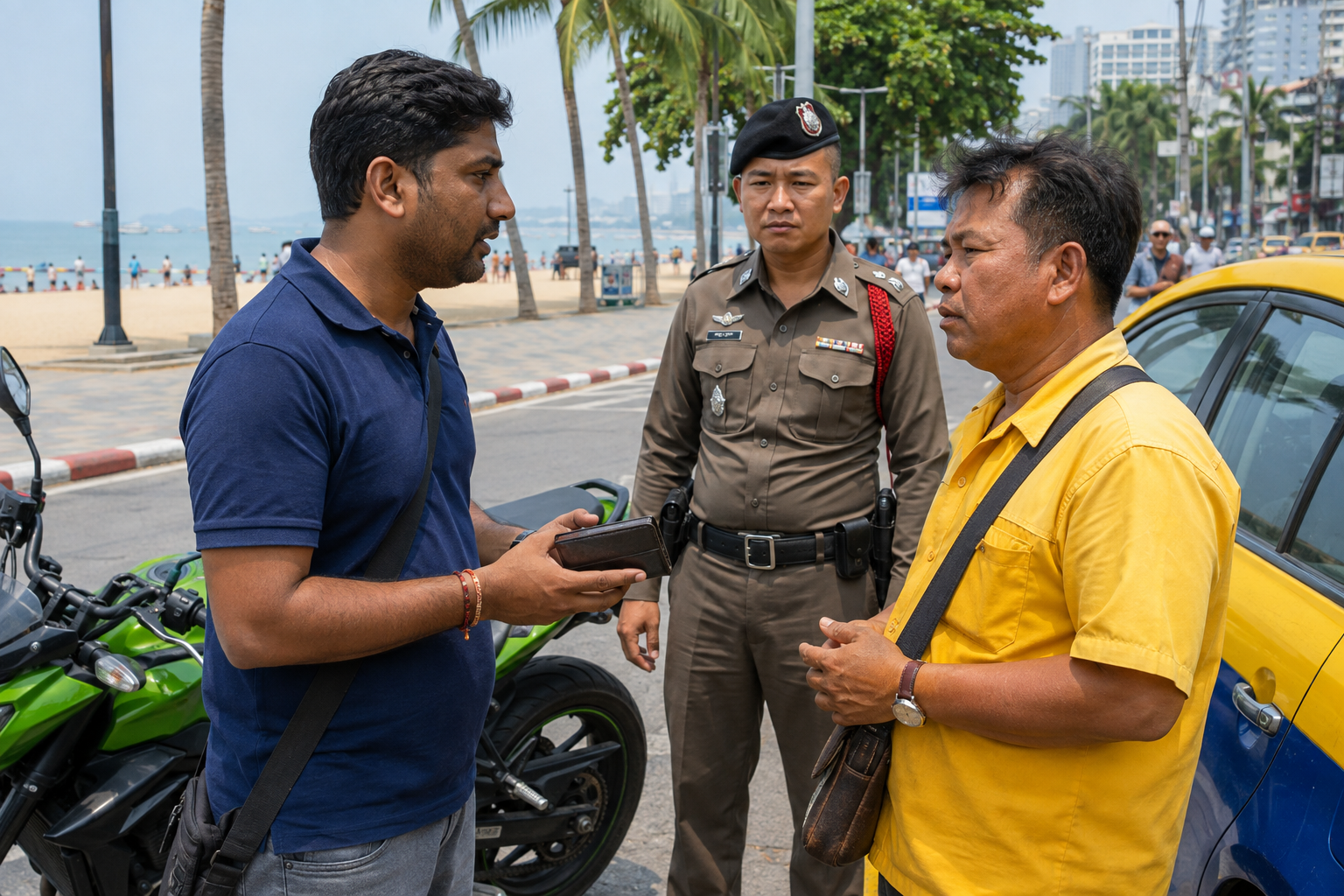Indian Tourist Detained in Pattaya Over Taxi Driver’s Wallet