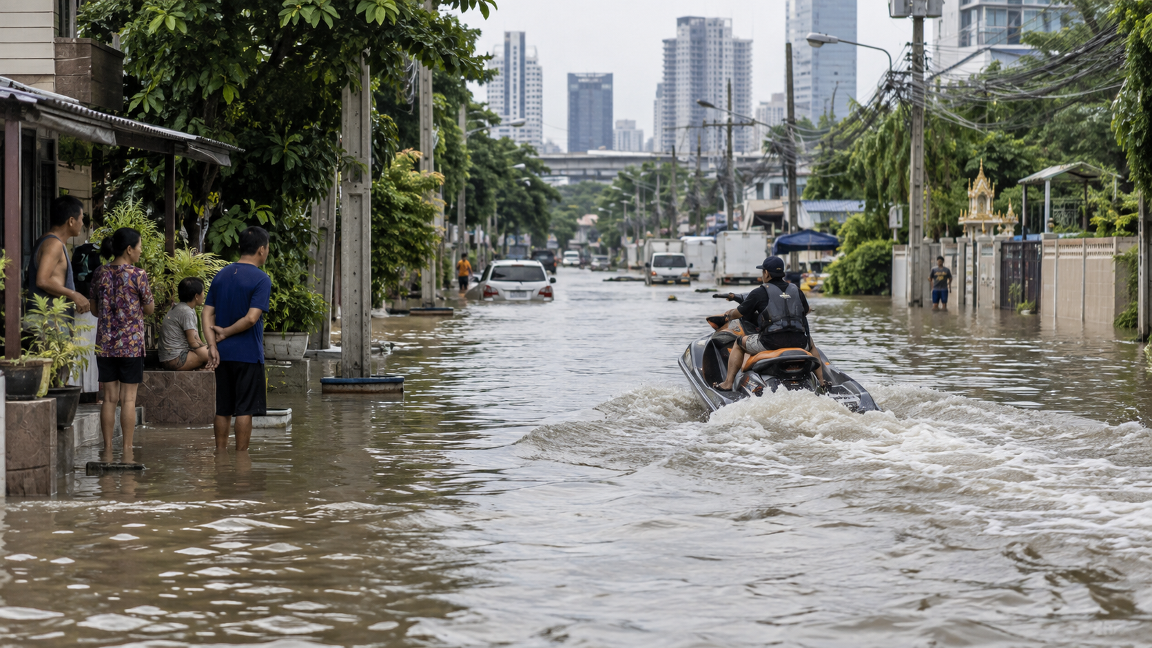 Jet Ski Footage Sparks Floodwater Backlash