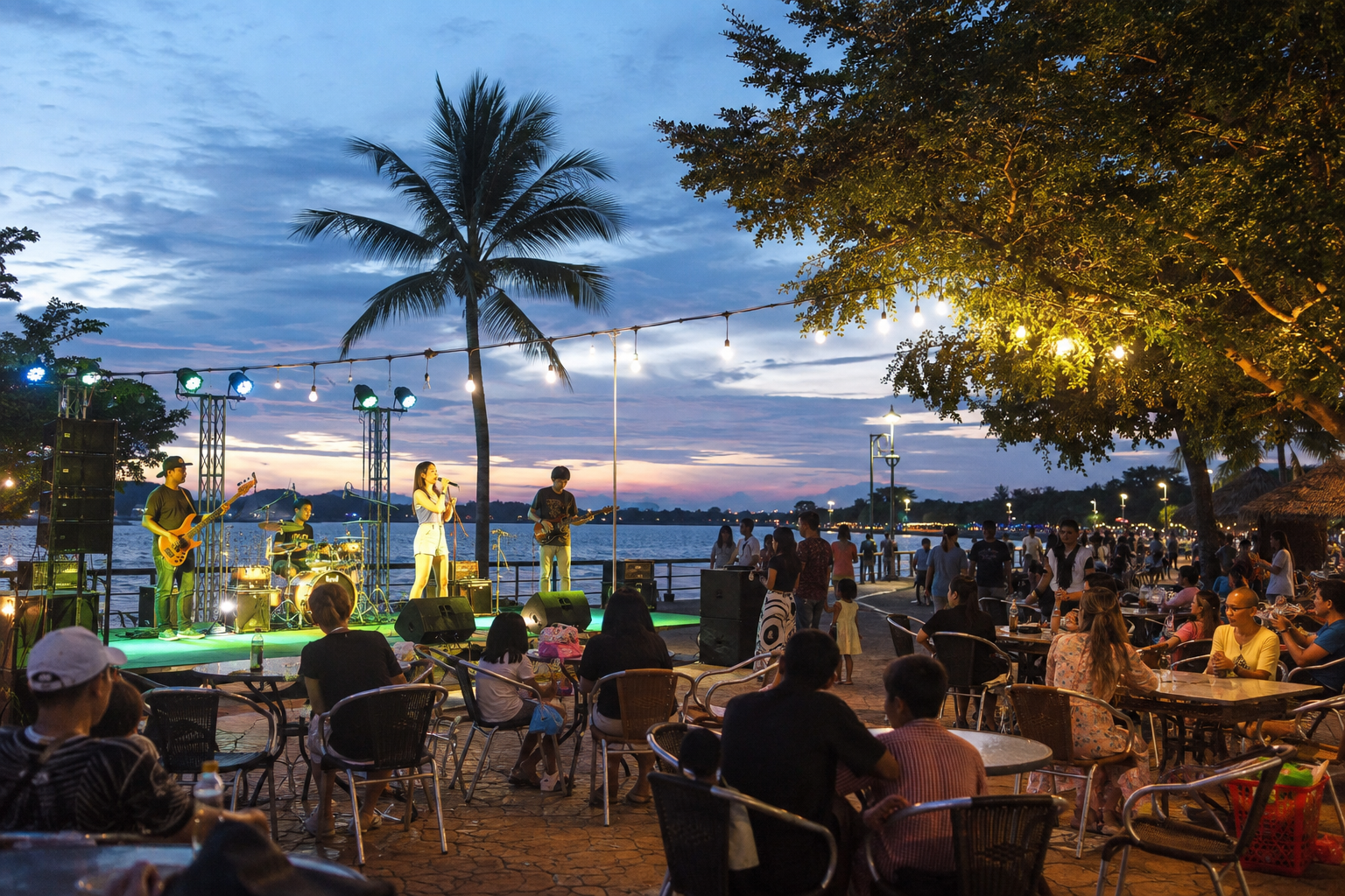 Live Music and Weekend Performances at Mabprachan Lake