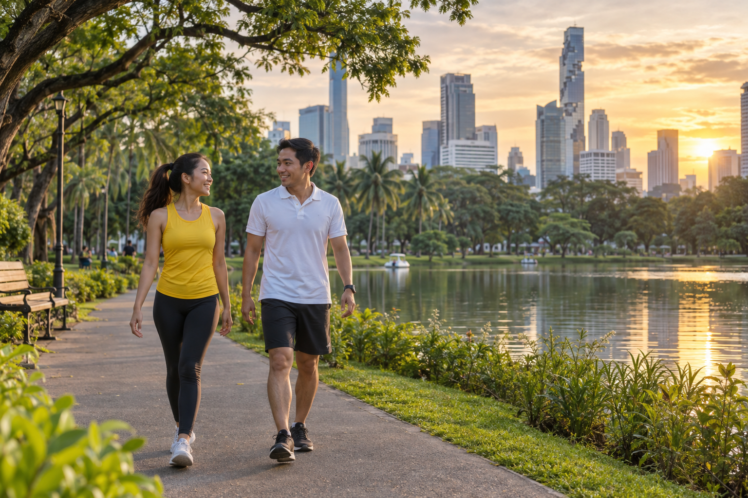 Lumpini Park Just a Short Walk Away