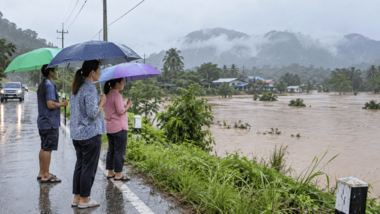 Nationwide Floods Affect 21 Thai Provinces