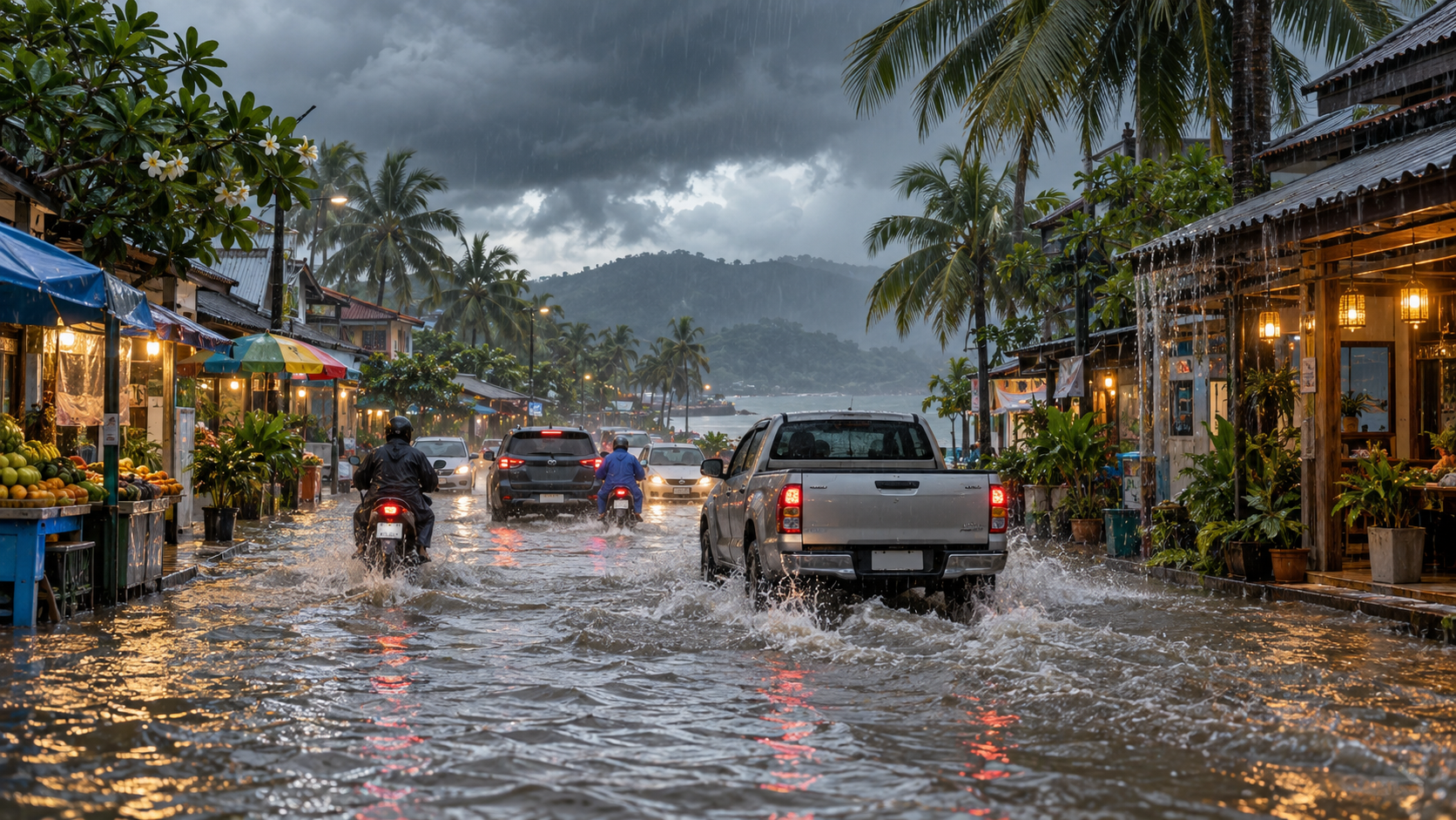 Pattaya and Rayong Weekend Flooding