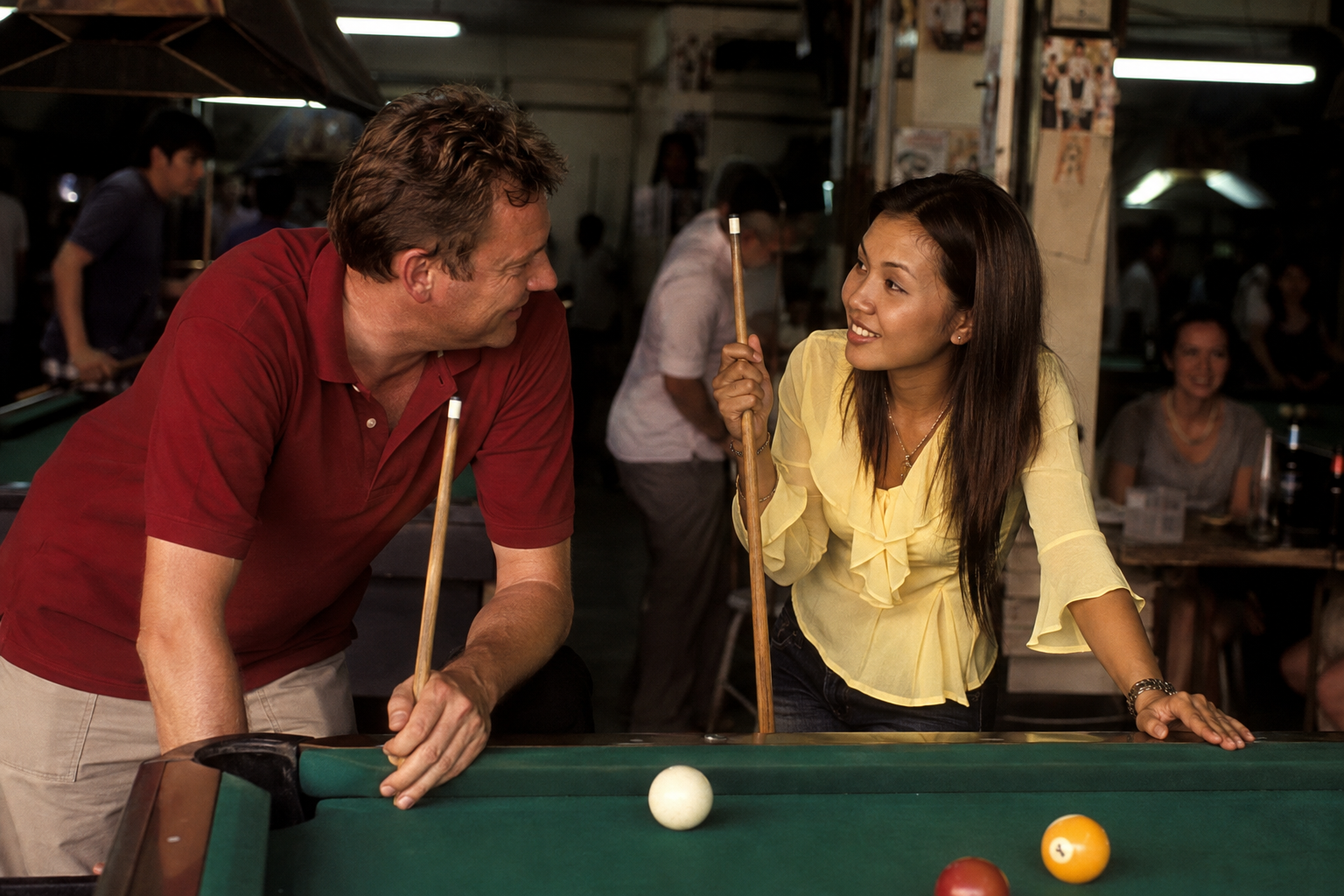 Playing Pool in Soi 4