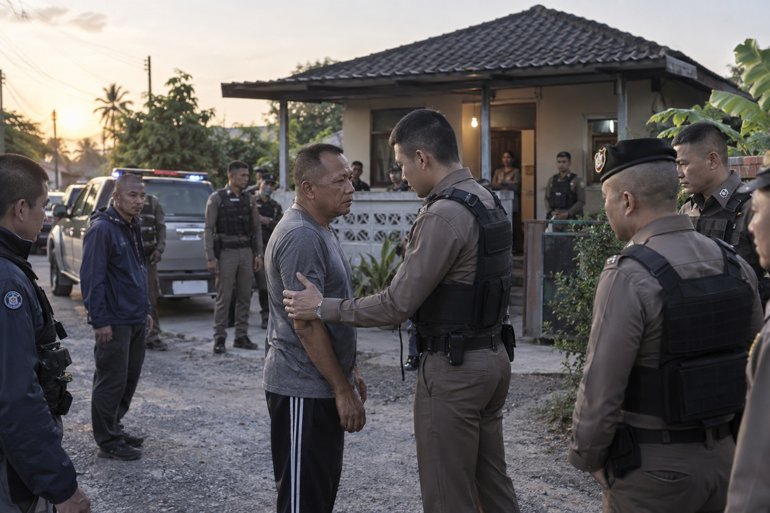 Police Officer Surrenders After Banglamung Kindergarten Shooting