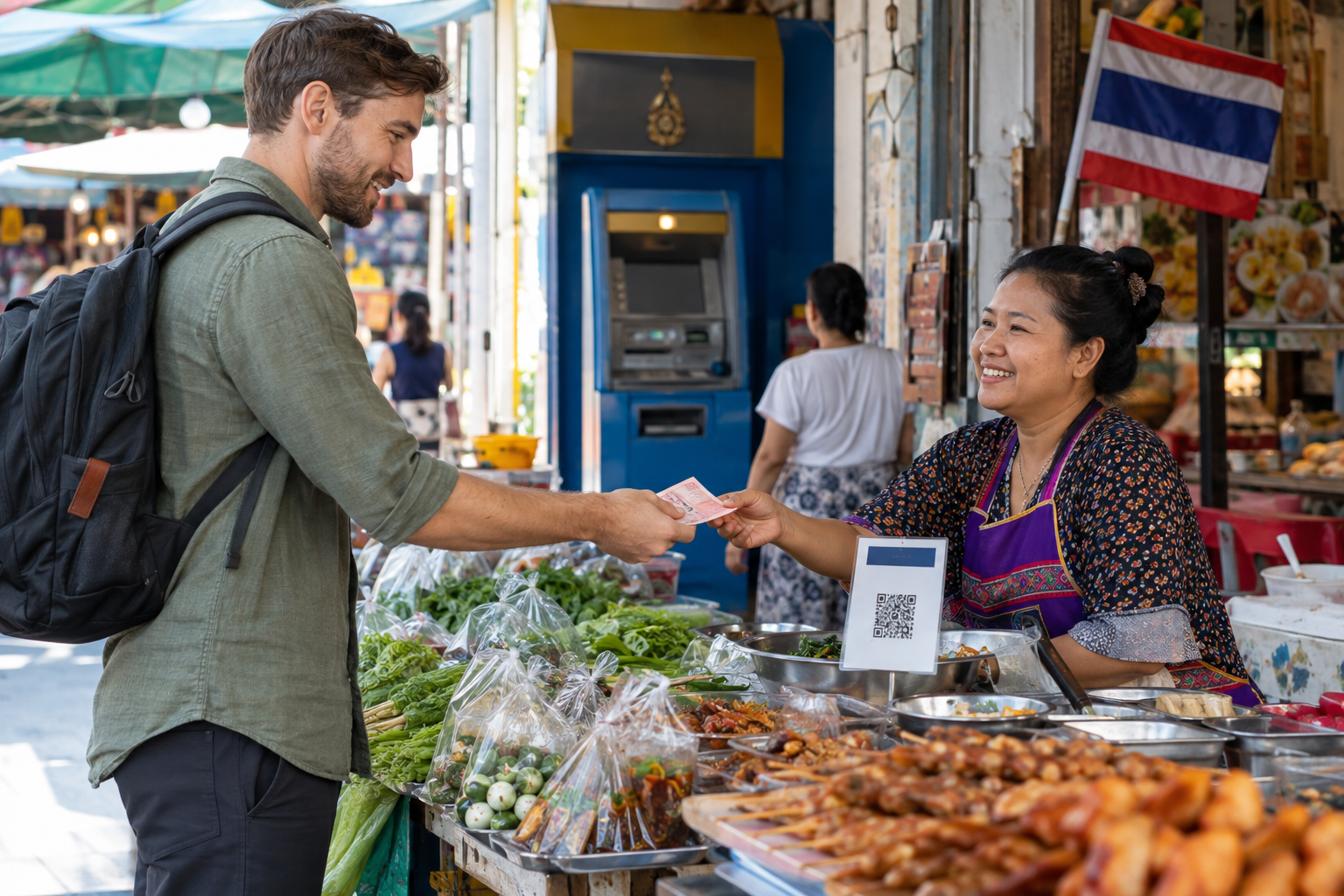 PromptPay and Cash in Thailand