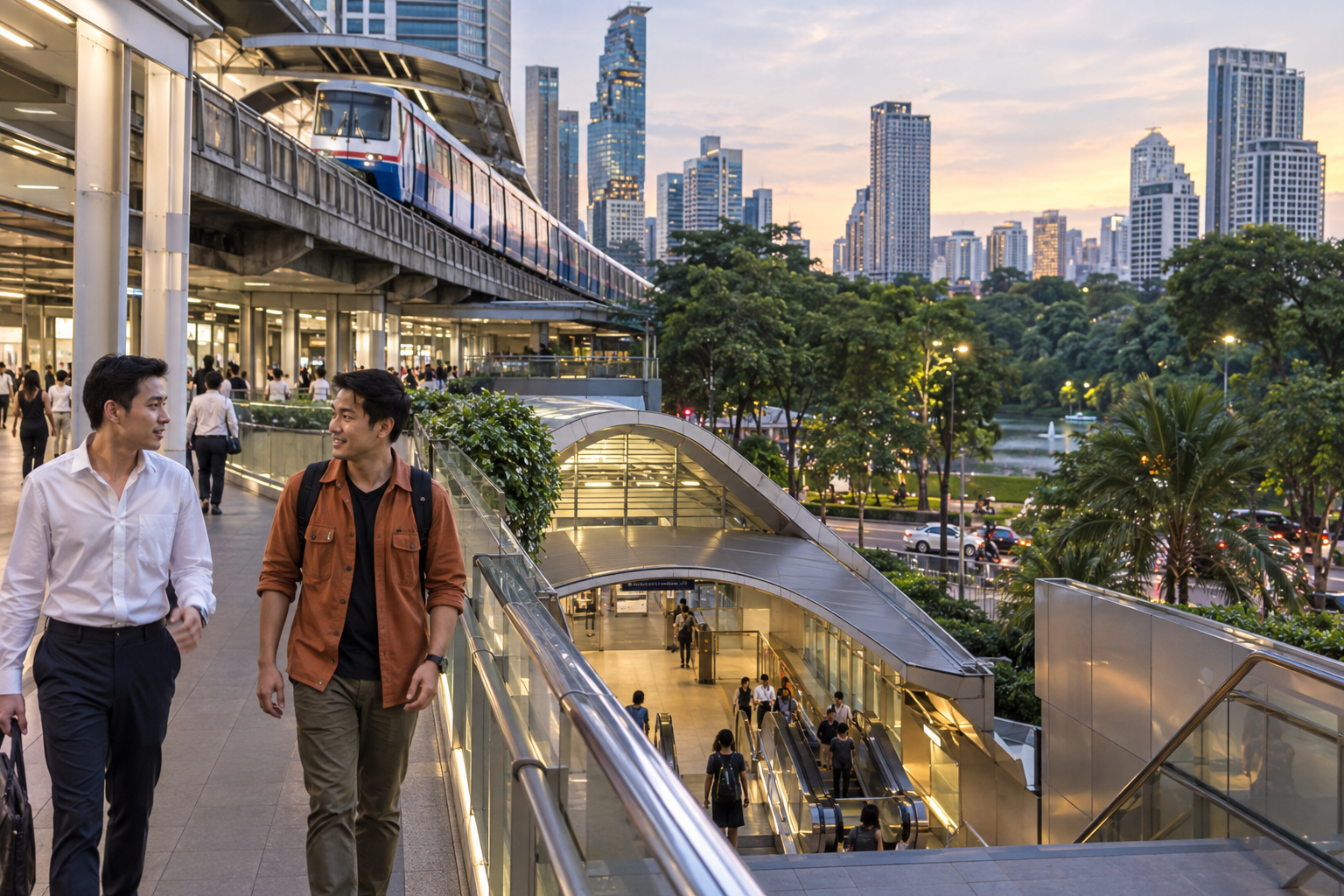 Sala Daeng and Silom BTS and MRT Stations