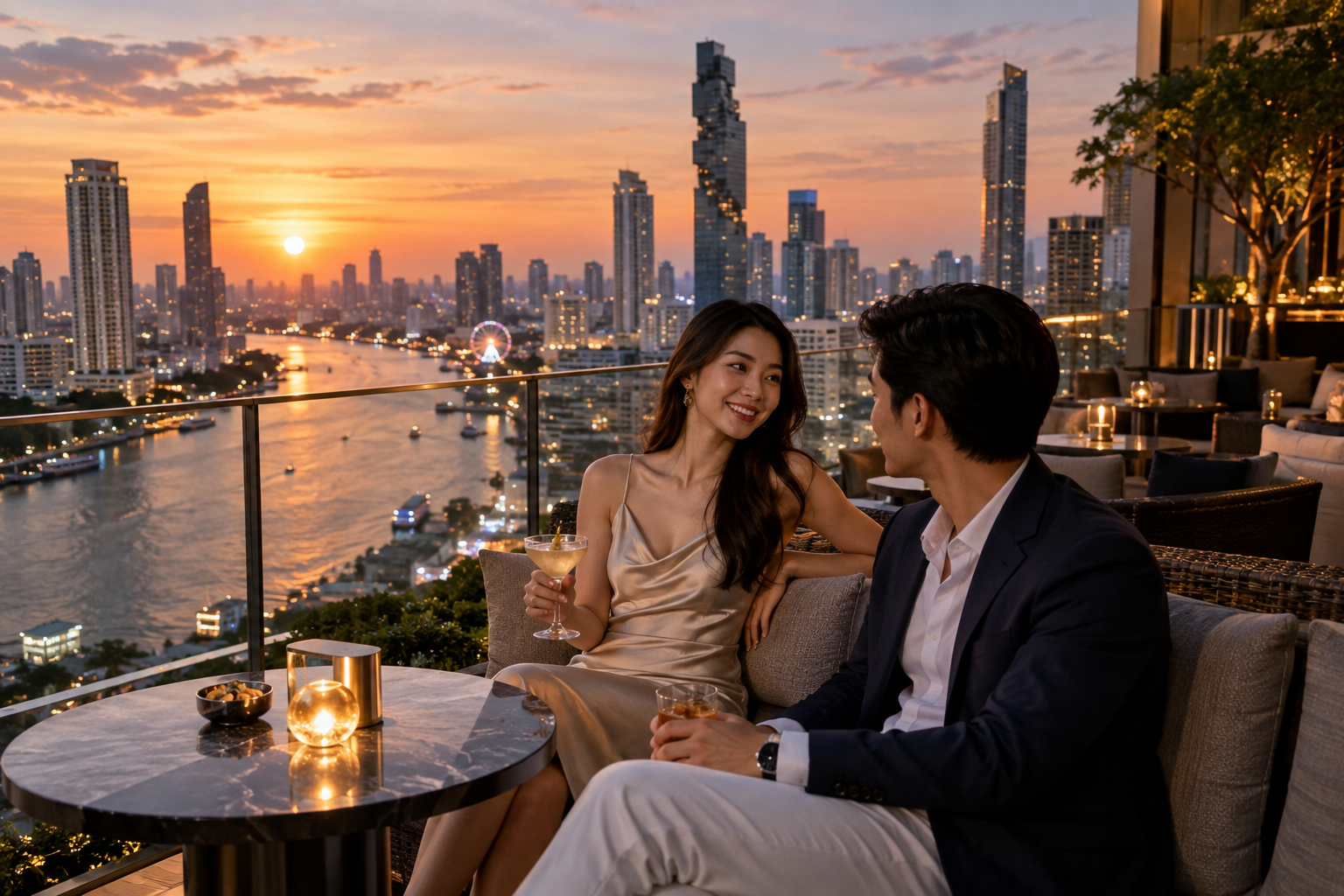 Sathon's Sleek Hotels and Rooftop Bars