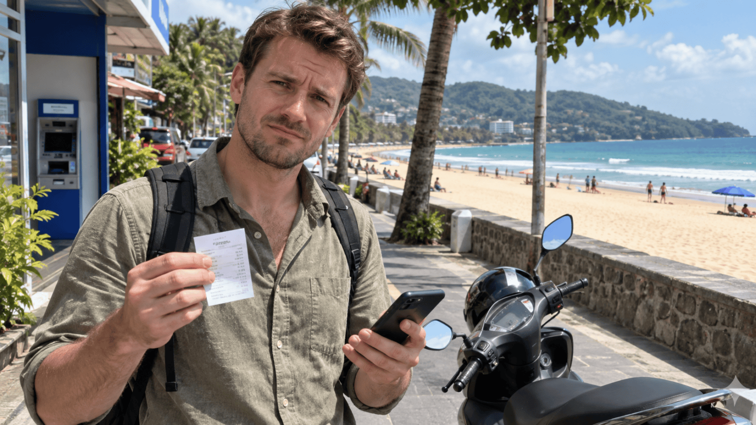 Scooters ATM Fees and Karon Beach