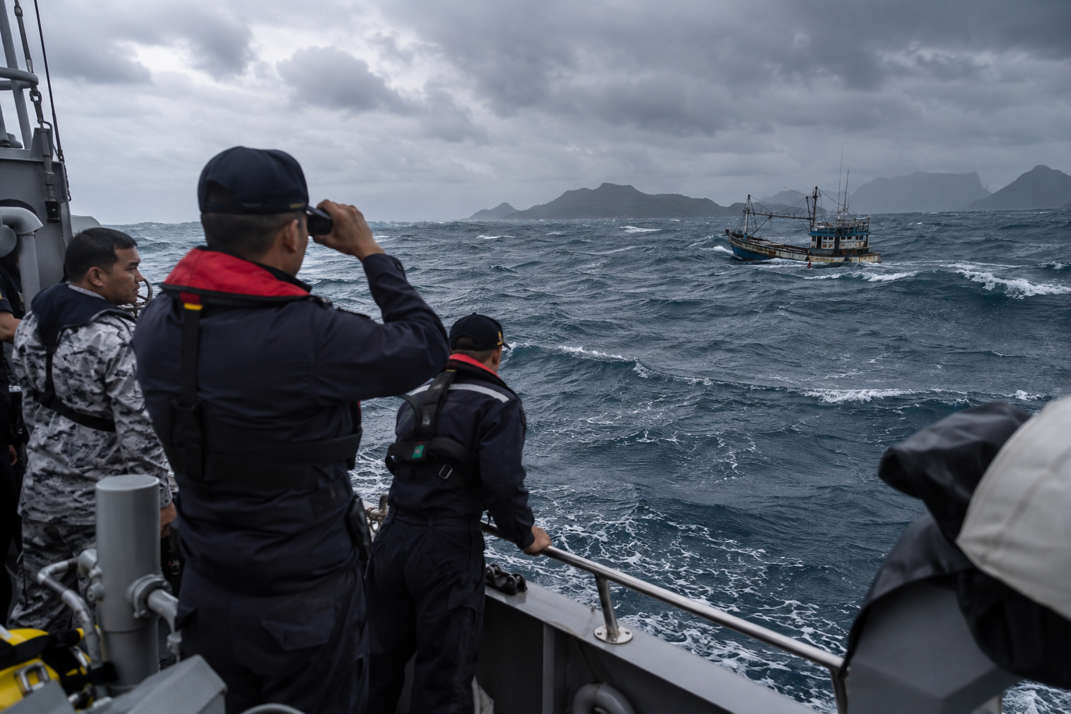 Seven Fishermen Missing After a Boat Sinks