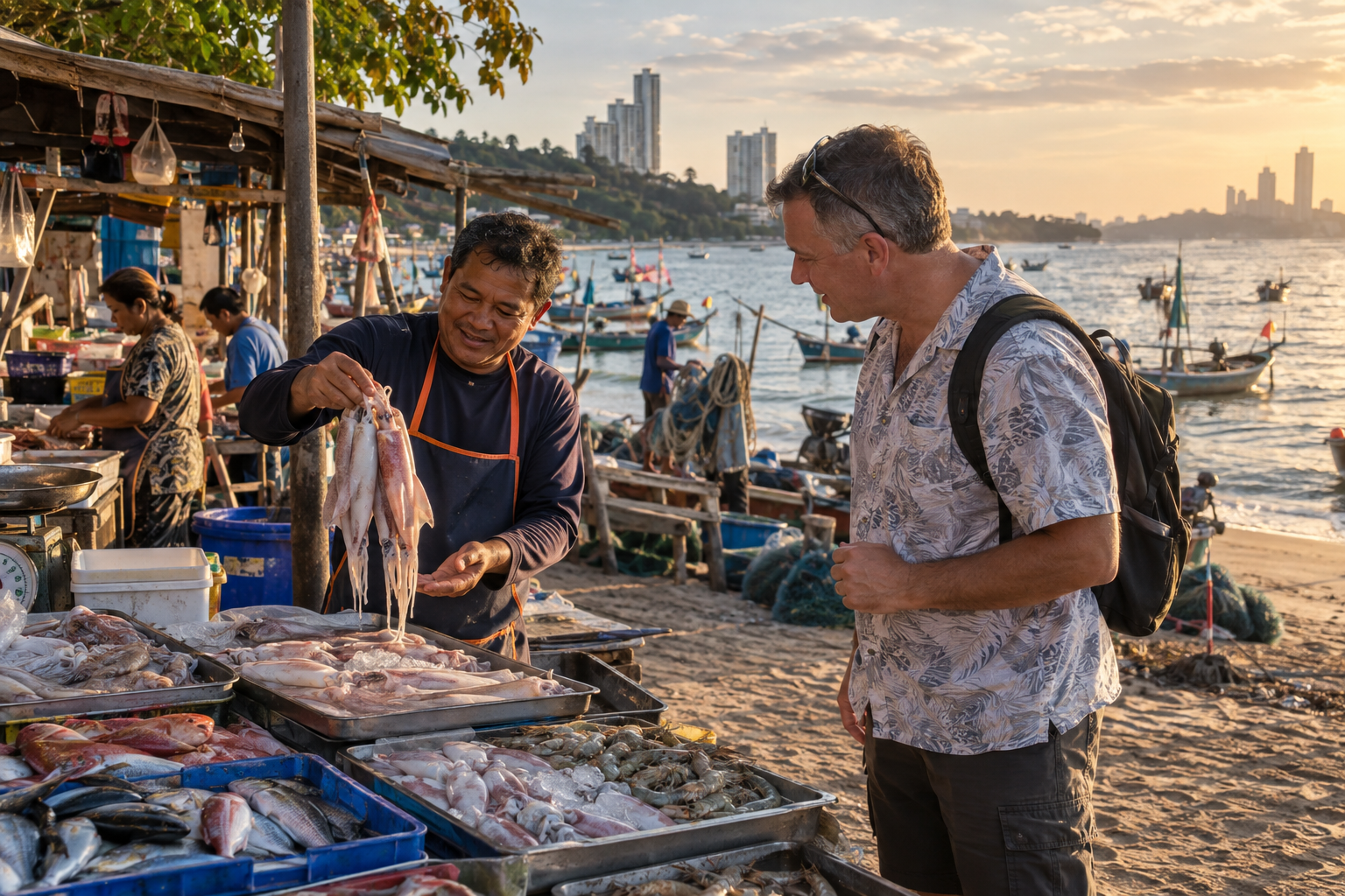 Starting in the North with Seafood and Wong Amat Beach