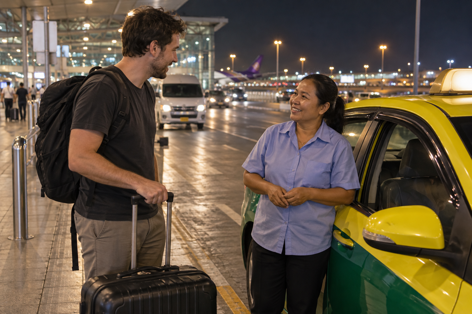 Story 1 Meeting a Thai Taxi Driver After a Late Flight