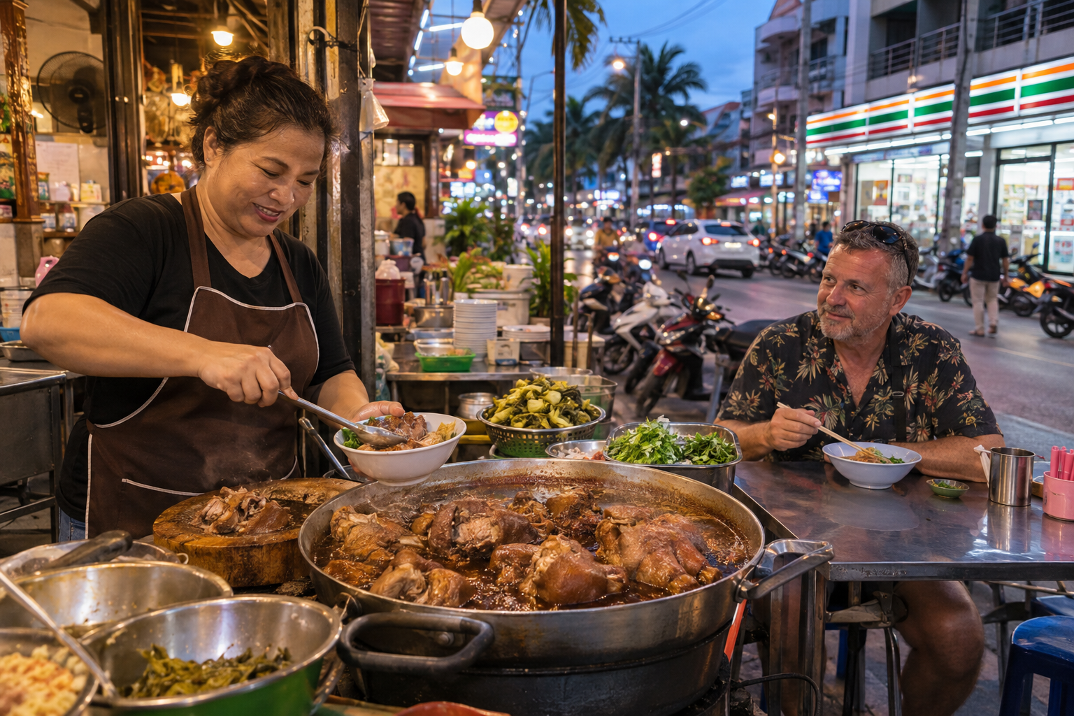 The Area Around Soi 3 Thai Restaurants