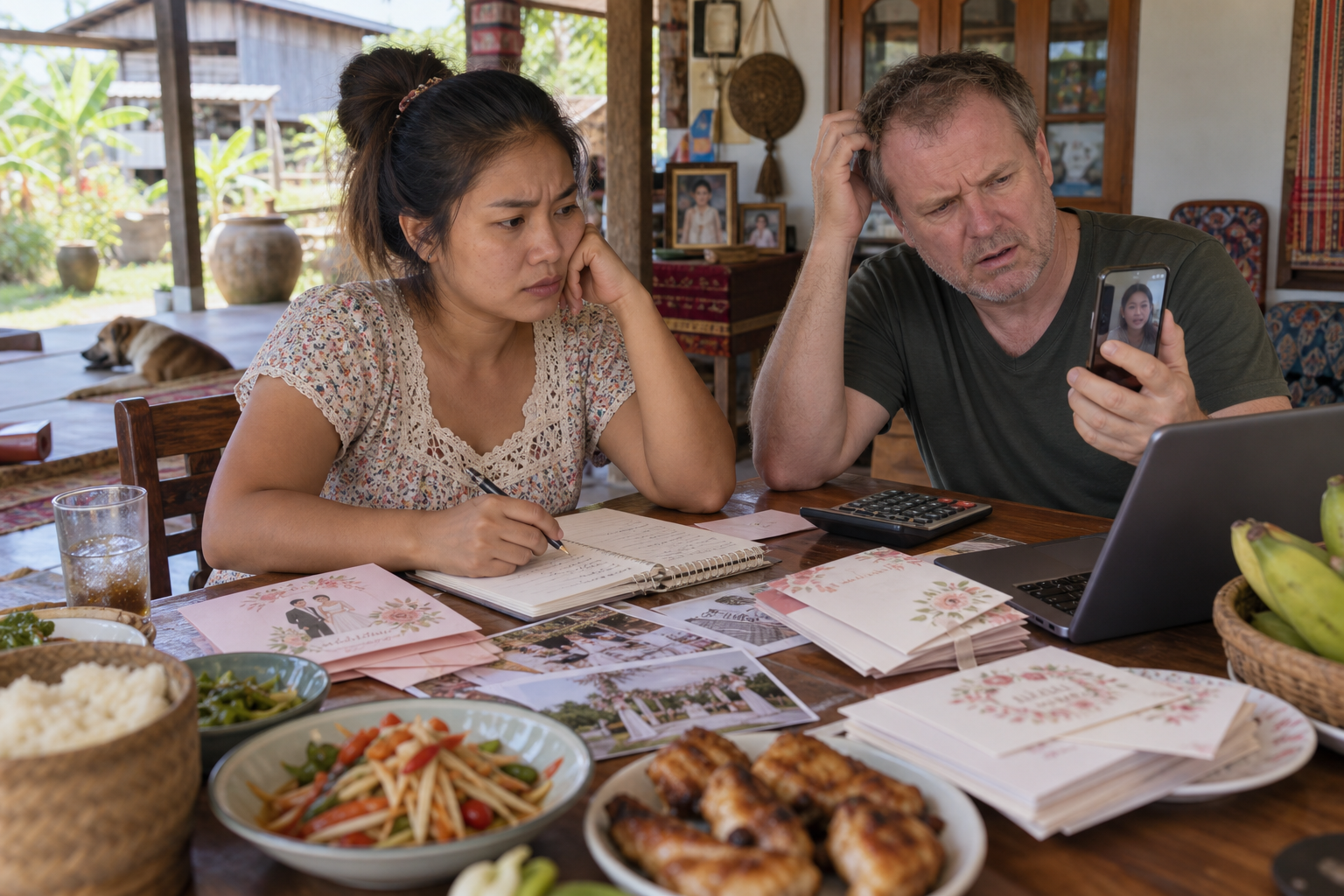 The Family Planned a Wedding Around 200,000 Baht