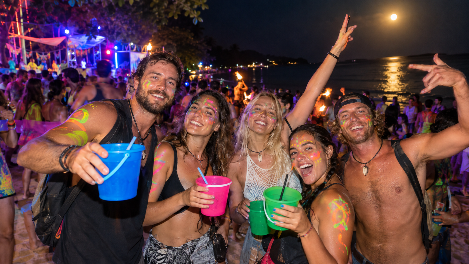 The Full Moon Party on Koh Phangan