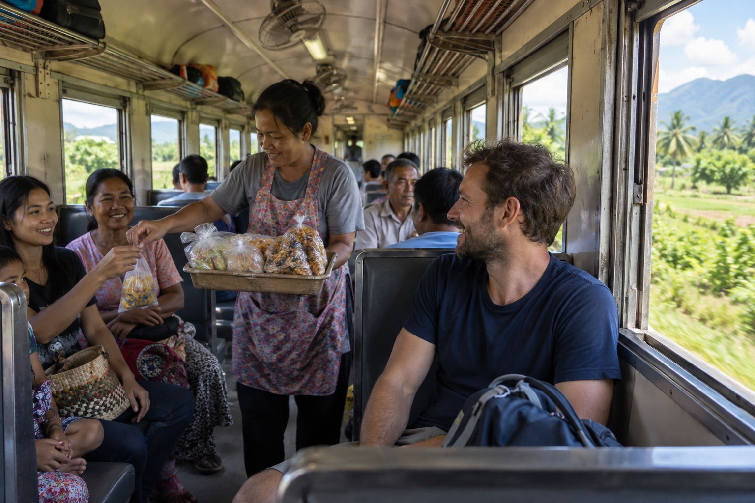 Third Class Train to Chiang Mai