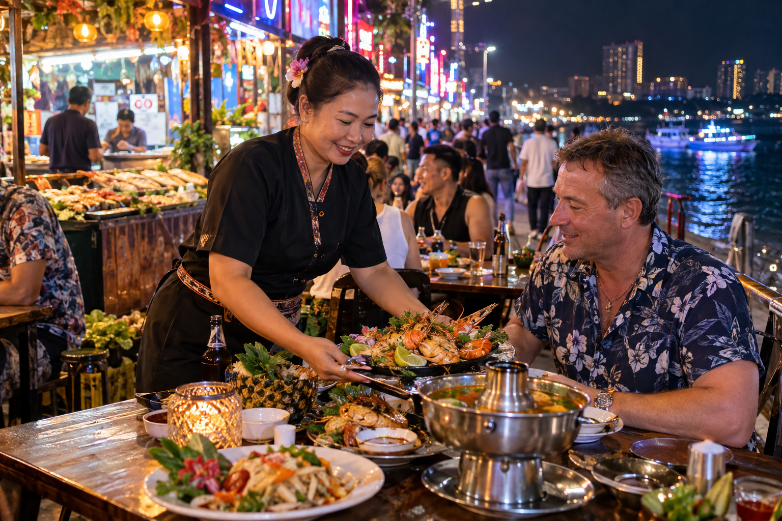 Walking Street Restaurants and Food