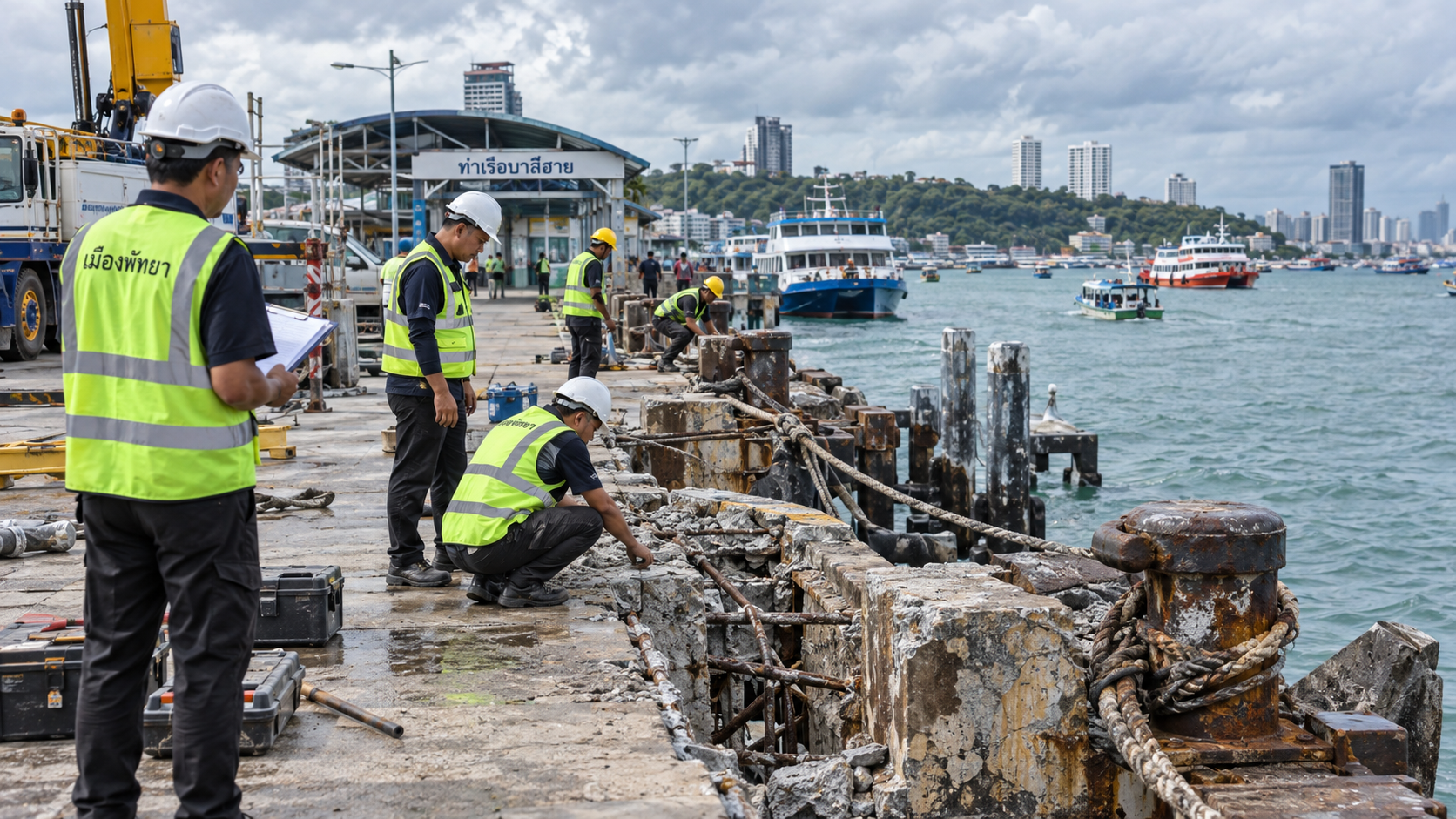 Bali Hai Pier and Koh Larn Repair Work