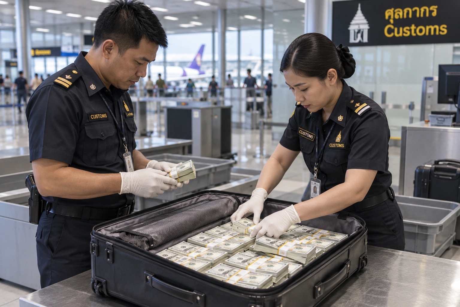 Bangkok Airport Customs Seize Almost 60 Million Baht