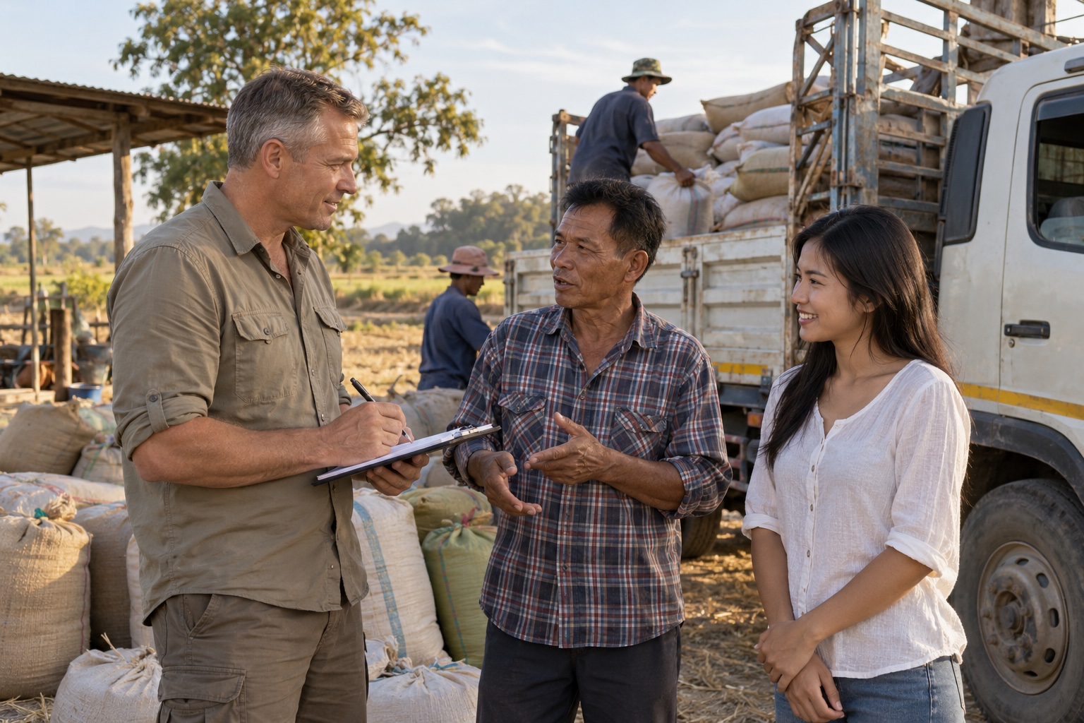Buying a Truck and Trading Farm Crops