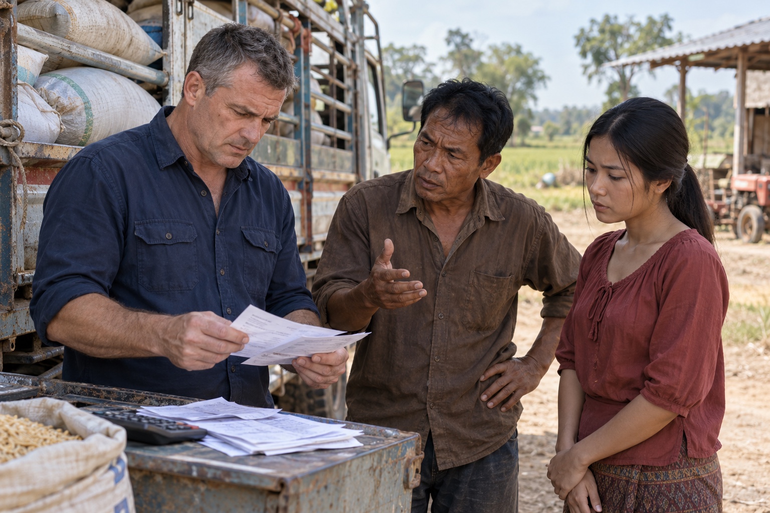 Harvest Trading Losses and Arguments With Her Father