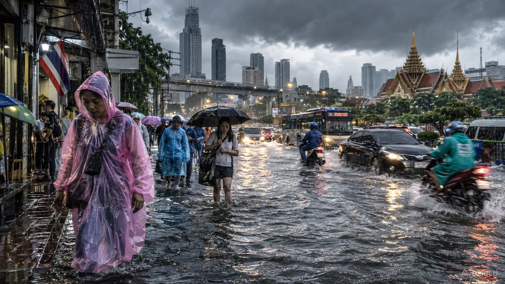 Heavy Rain and Flash Flood Warnings in Thailand