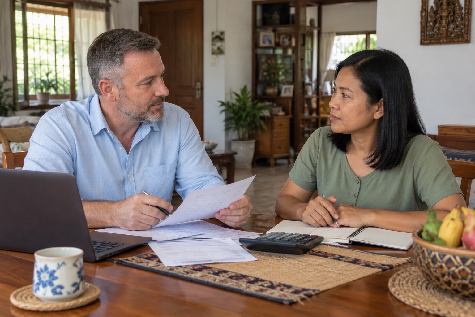 His Existing Marriage and Financial Support in Thailand