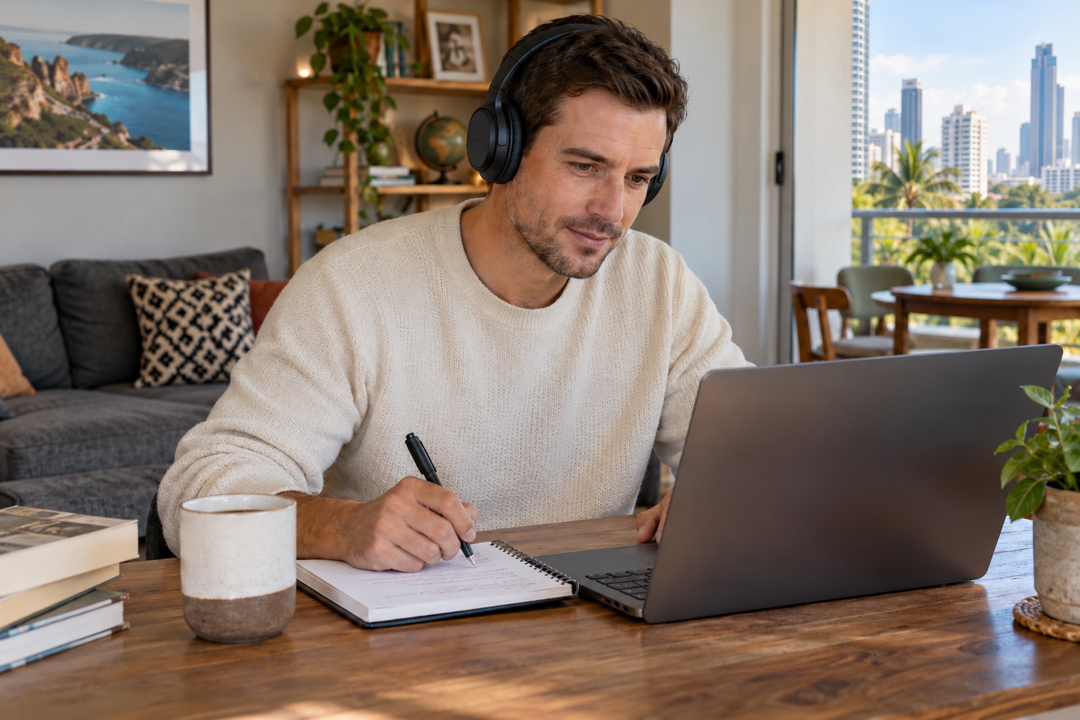 Language Learning With Podcasts and Visual Study