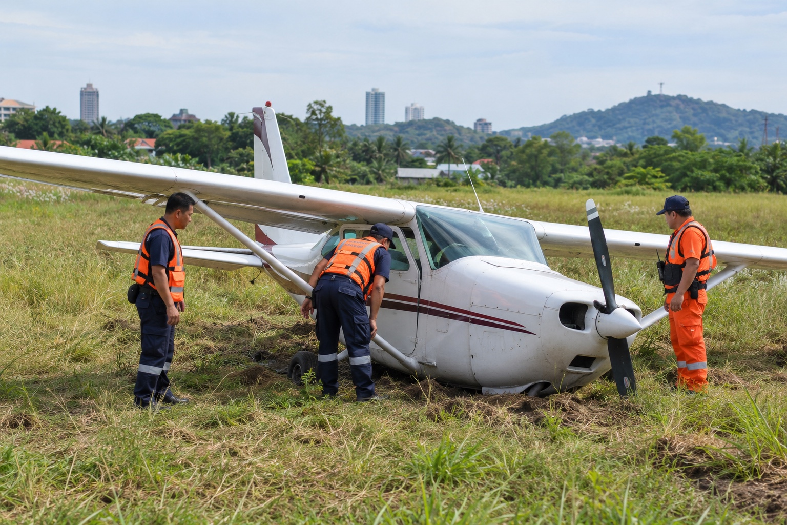 Small Aircraft Crash in Nong Prue