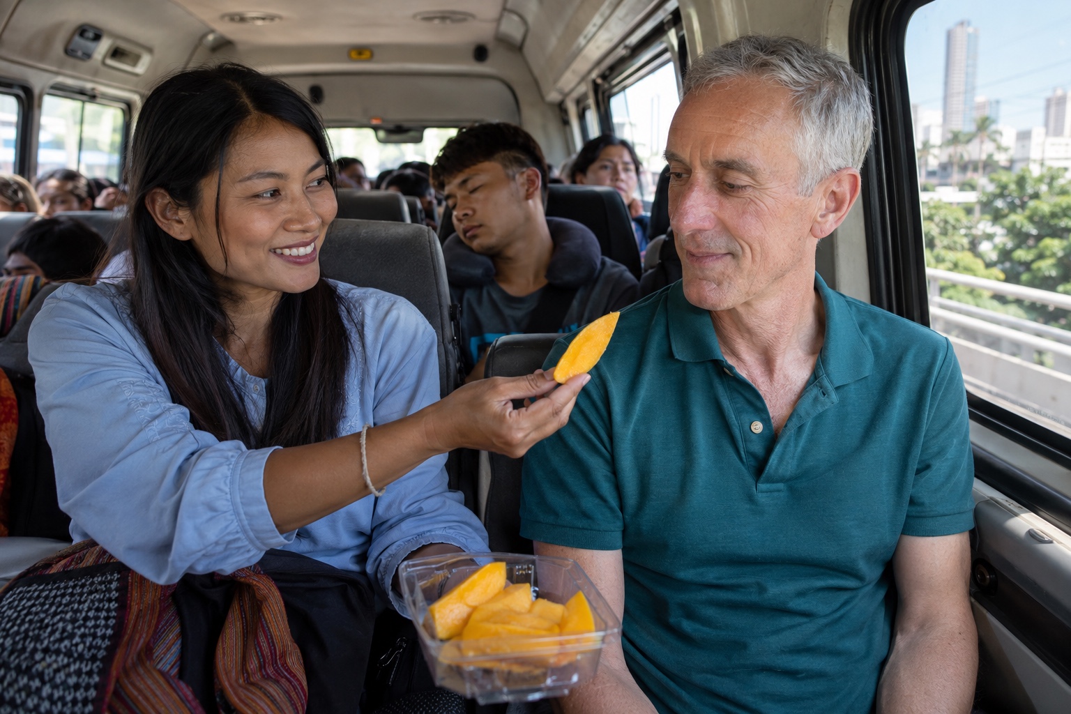 Story 4 Meeting Som on the Bus From Bangkok to Cha-am