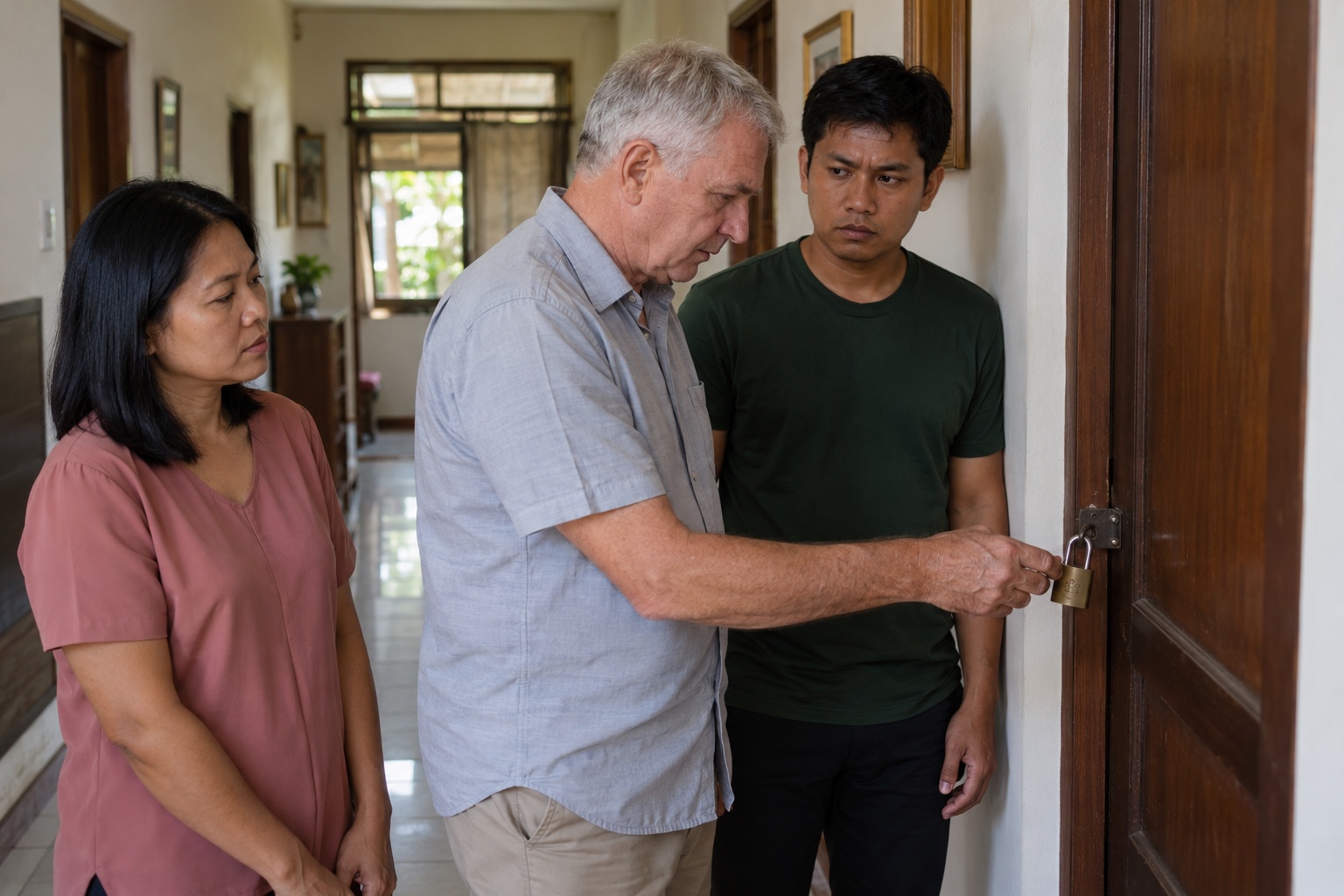Strangers in the House and a Padlock on the Spare Bedroom